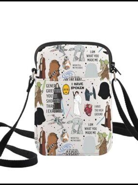 Canvas Crossbody Bag Cartoon Movie Inspired Sling Purse